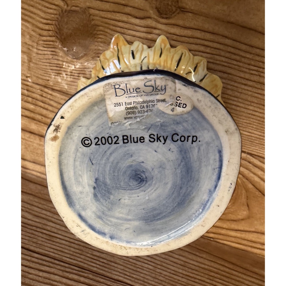 Blue Sky Clayworks Sunflower Ladybug Tart Tea Light Warmer Heather Goldminc - Picture 6 of 9